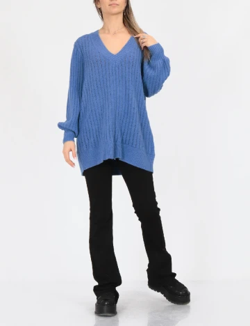 Pulover Oversize Vero Moda, albastru