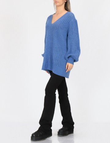Pulover Oversize Vero Moda, albastru