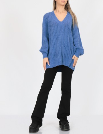 Pulover Oversize Vero Moda, albastru