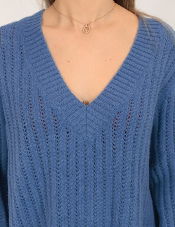 Pulover Oversize Vero Moda, albastru