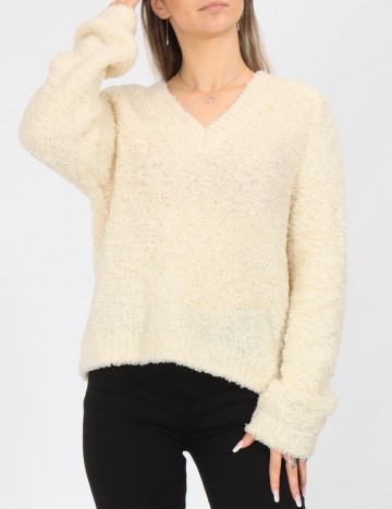 
						Pulover Vero Moda, ecru