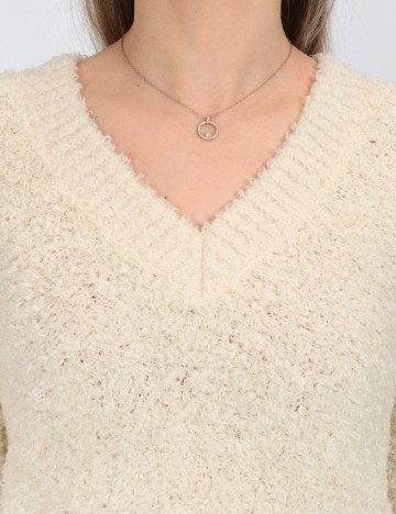 Pulover Vero Moda, ecru