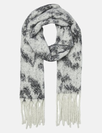 
						Fular Vero Moda, alb/negru