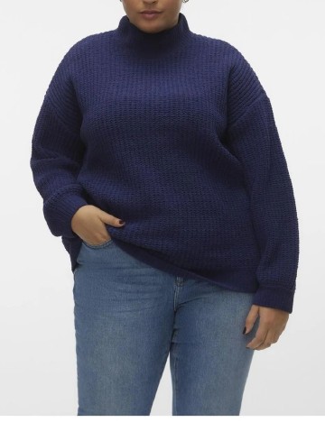 
						Pulover Vero Moda Curve, bleumarin