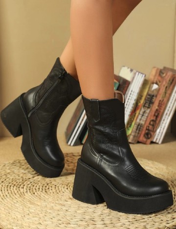 Botine SHEIN, negru