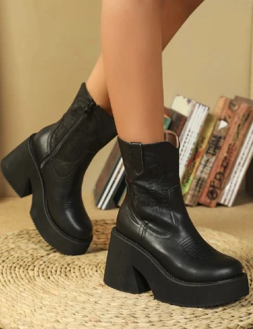 Botine SHEIN, negru