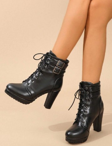 
						Botine SHEIN, negru