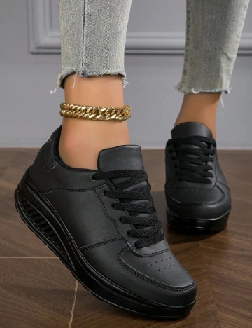 Adidasi SHEIN, negru Negru