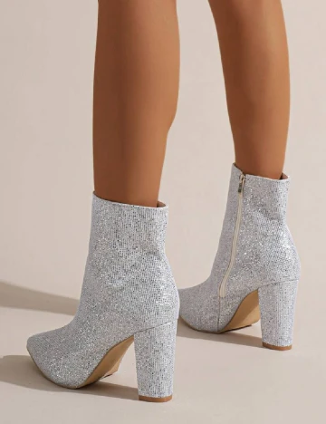 Botine SHEIN, alb