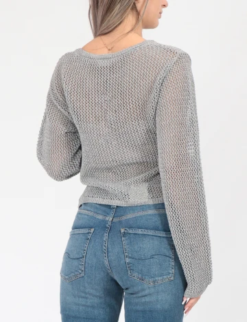 Bluza Noisy May, argintiu Gri
