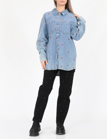 
						Jacheta Oversize Noisy May, albastru