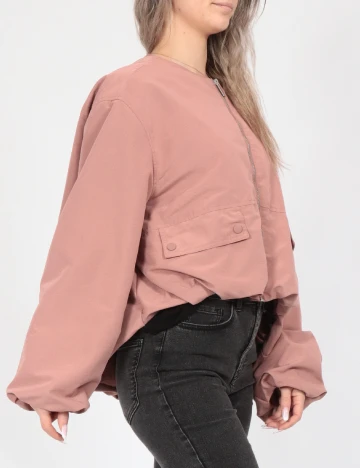 Jacheta Oversize Only, roz pudra