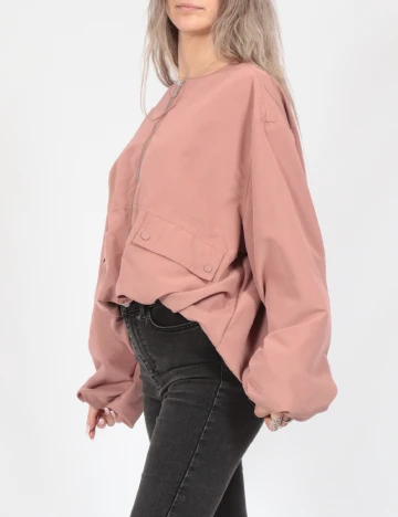 Jacheta Oversize Only, roz pudra
