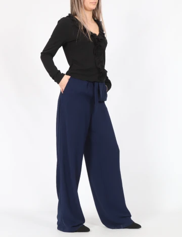 Pantaloni Vero Moda, bleumarin