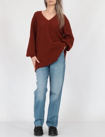 Pulover Oversize Vero Moda, caramiziu