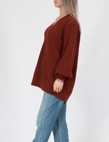 Pulover Oversize Vero Moda, caramiziu
