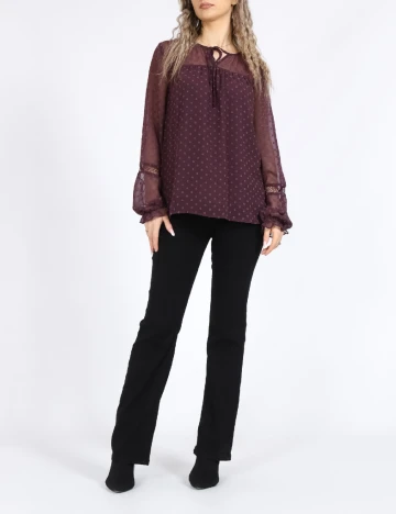 Bluza Vero Moda, pruna