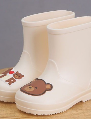 
						Cizme de ploaie Shein Kids, ecru