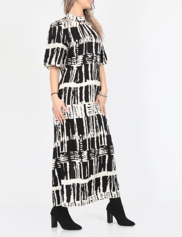 Rochie medie Vero Moda, alb/negru
