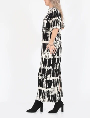 Rochie medie Vero Moda, alb/negru