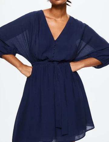 Rochie scurta Mango Violeta, bleumarin