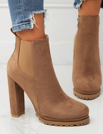 
						Botine SHEIN, maro