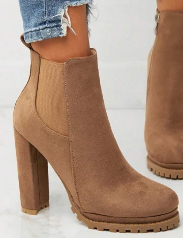 Botine SHEIN, maro