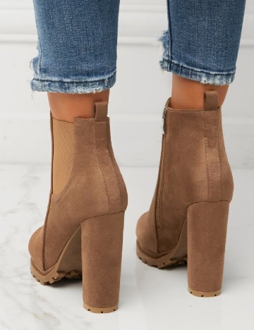 Botine SHEIN, maro