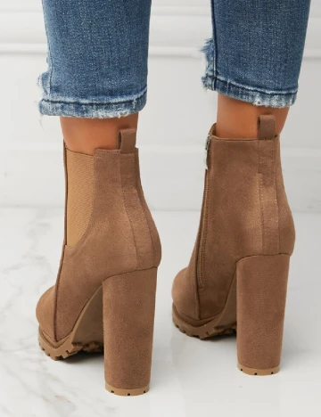 Botine SHEIN, maro