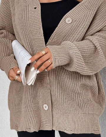 Cardigan SHEIN, maro