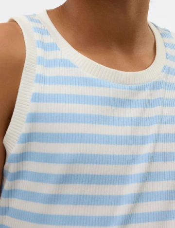 Maiou Vero Moda Kids, alb/albastru
