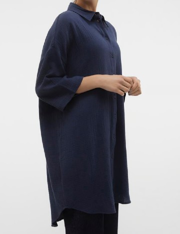 Camasa Vero Moda, bleumarin