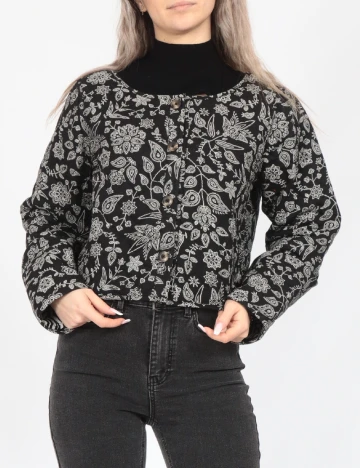 Jacheta Only, negru Negru