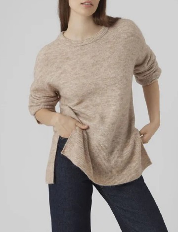 
						Pulover Oversize Vero Moda, maro deschis