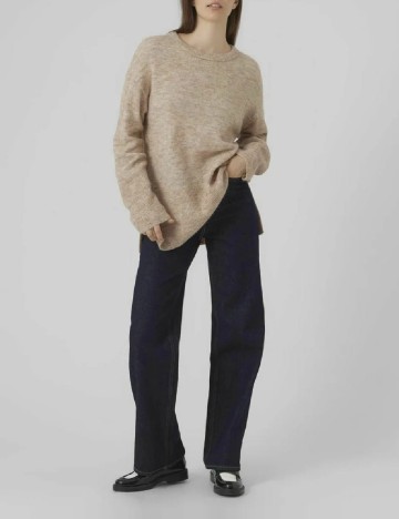 Pulover Oversize Vero Moda, maro deschis