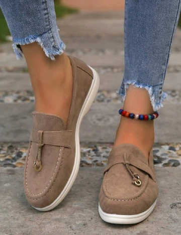 Mocasini SHEIN, maro Maro