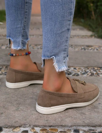 Mocasini SHEIN, maro Maro
