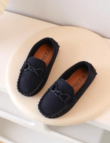 Mocasini Shein Kids, bleumarin Albastru