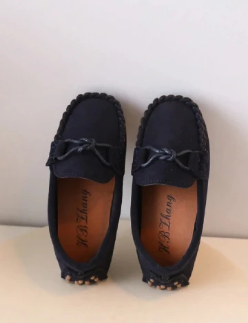 Mocasini Shein Kids, bleumarin Albastru