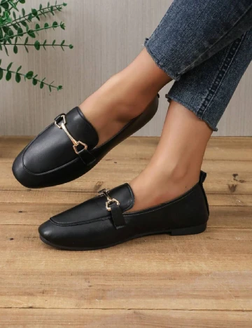 Mocasini SHEIN, negru Negru