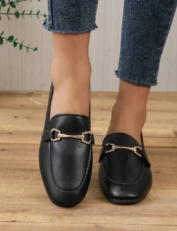 Mocasini SHEIN, negru Negru