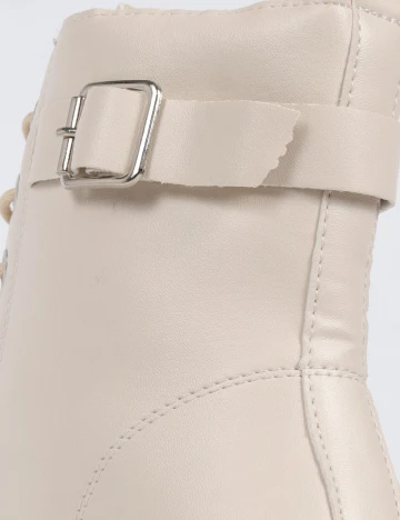 Botine SHEIN, ecru