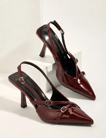 Pantofi SHEIN, visiniu