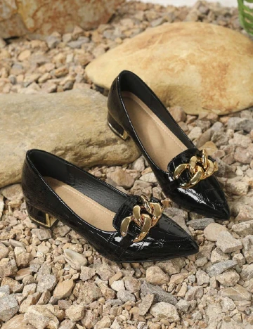 Mocasini SHEIN, negru Negru