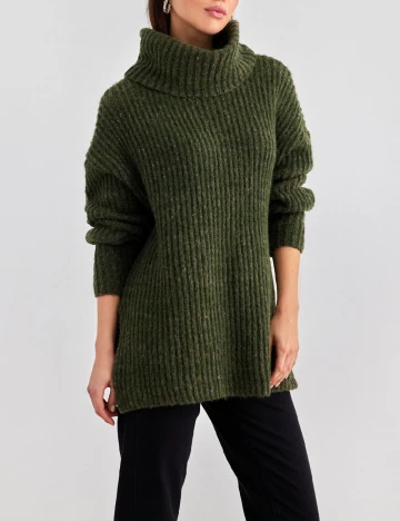 Pulover Vero Moda, verde inchis