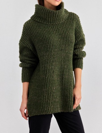 Pulover Vero Moda, verde inchis