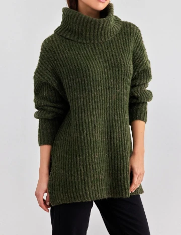 Pulover Vero Moda, verde inchis