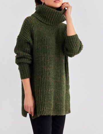 Pulover Vero Moda, verde inchis