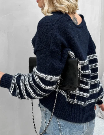 Pulover Vero Moda, bleumarin inchis