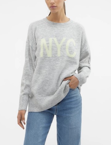 
						Pulover Oversize Vero Moda, gri